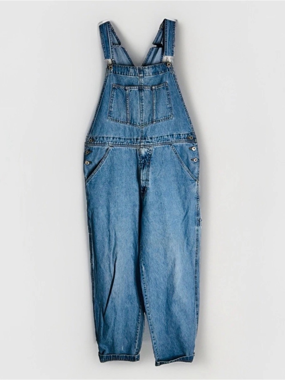 Vintage Utility Woman’s Overhauls Pants Blue Denim Medium 100% Cotton Classic